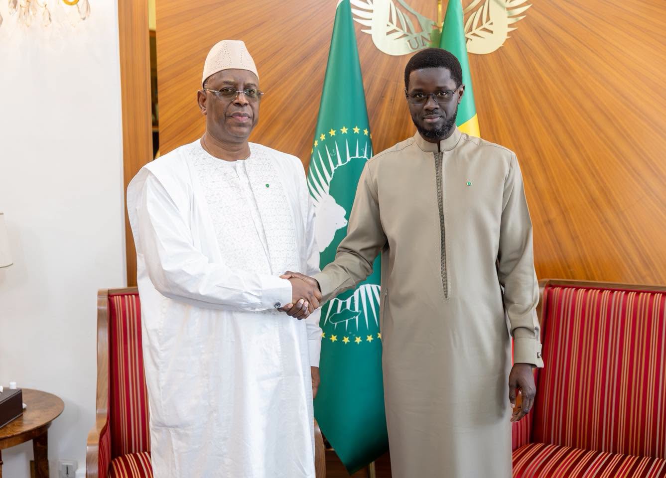 Sénégal : Bassirou Diomaye Faye reçoit Macky Sall au Palais pour évoquer sa candidature à l'ONU