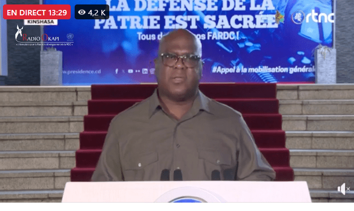 RDC : Félix Tshisekedi promet une « riposte vigoureuse » après la prise de Goma par le&nbsp;M23