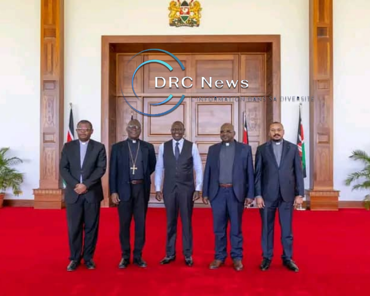 RDC : La CENCO et l&rsquo;ECC en quête de paix – Une délégation rencontre le président William Ruto au&nbsp;Kenya