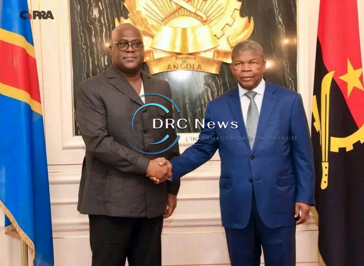 RDC – Angola : Tshisekedi et Lourenço se rencontrent à Luanda pour discuter de la crise sécuritaire dans l’Est&nbsp;congolais
