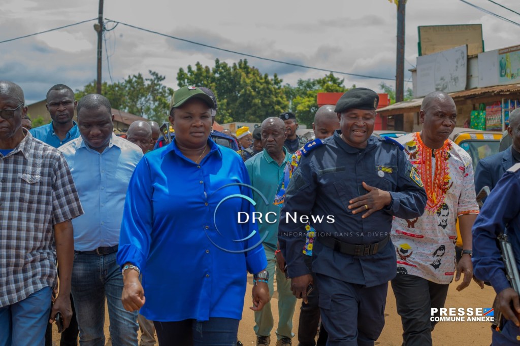 Lubumbashi : La bourgmestre de la commune Annexe en campagne pour l’ordre et la sécurité des&nbsp;commerçants