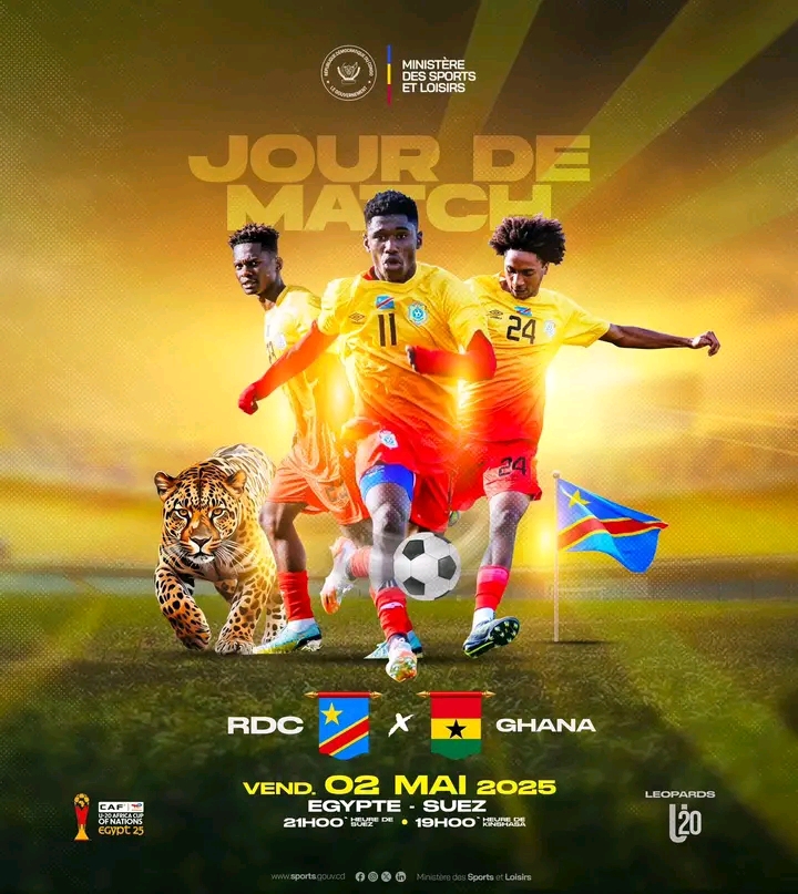 CAN U-20 Égypte 2025 : la RDC entre en lice face au Ghana dans le groupe&nbsp;C