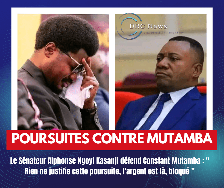 RDC : Le sénateur Alphonse Ngoyi Kasanji contre la procédure judiciaire visant le ministre Constant&nbsp;Mutamba