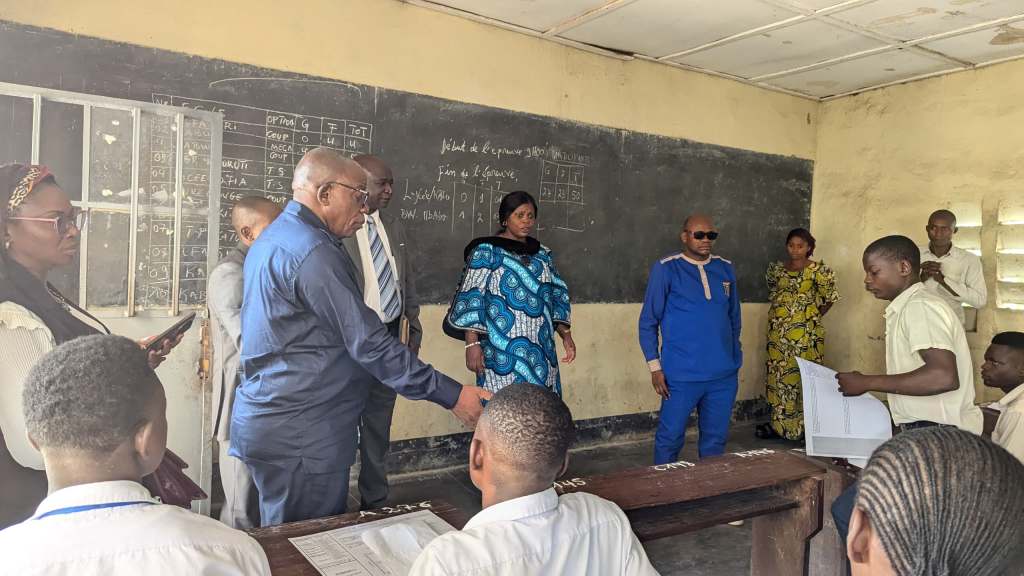 EXÉTAT hors session au Tanganyika : l’autorité provinciale en supervision des épreuves à&nbsp;Katutu