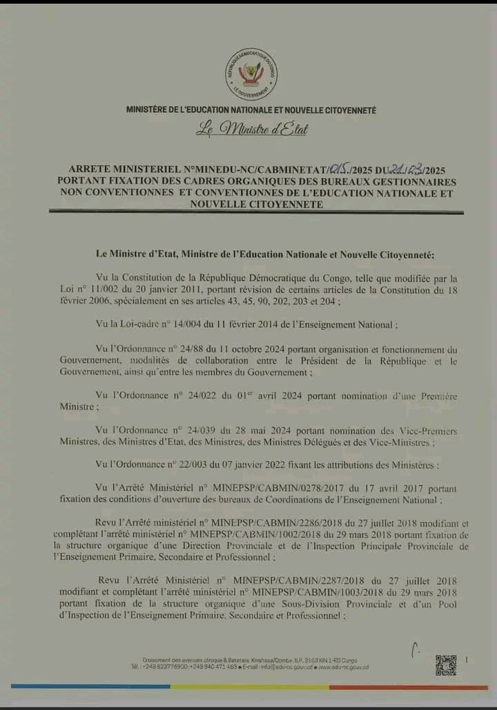 RDC : Manifestation des agents du SERNIE contre sa&nbsp;suppression