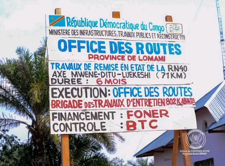 Lomami : Lancement d’un programme d’infrastructures routières et de lutte antiérosive à&nbsp;Kamiji