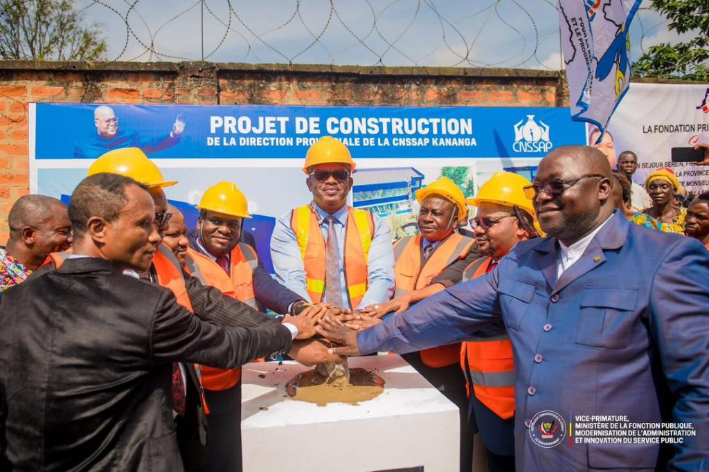 Kananga : Jean-Pierre Lihau lance officiellement les travaux du siège provincial de la&nbsp;CNSSAP