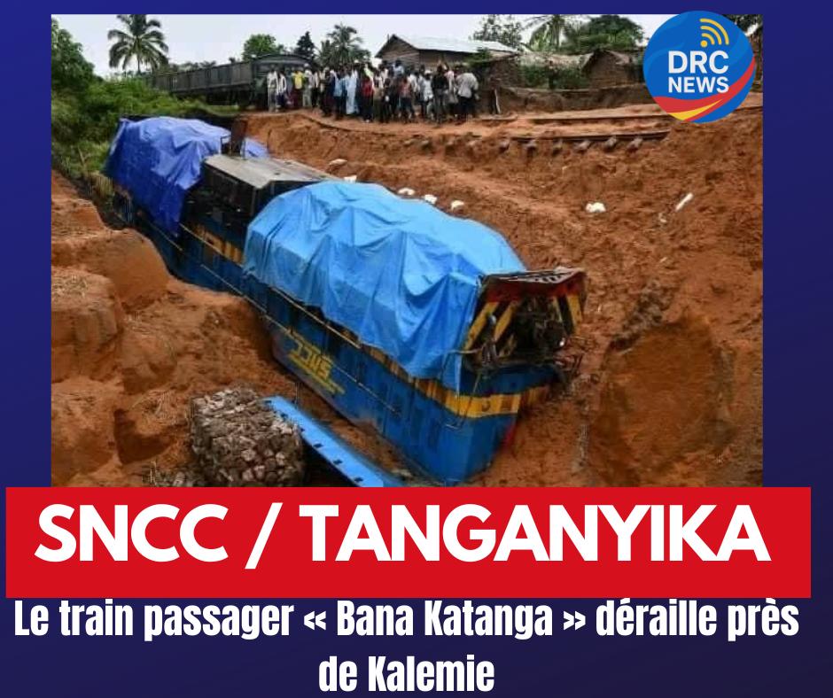 Tanganyika : déraillement d’un train de passagers de la SNCC près de Kalemie, que s’est-il passé ? »