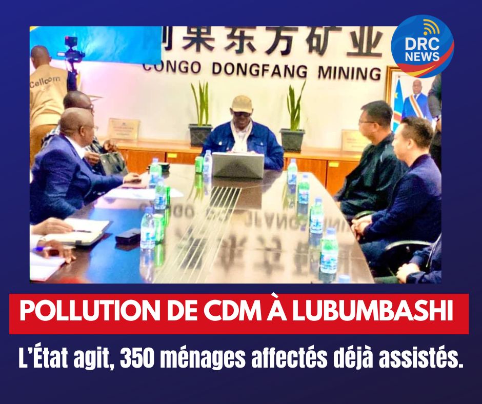 Lubumbashi : 350 ménages affectés par la pollution de CDM assistés